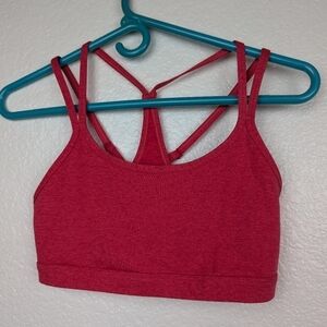 NWOT spiritual gangster Racerback Strappy pink sports bra